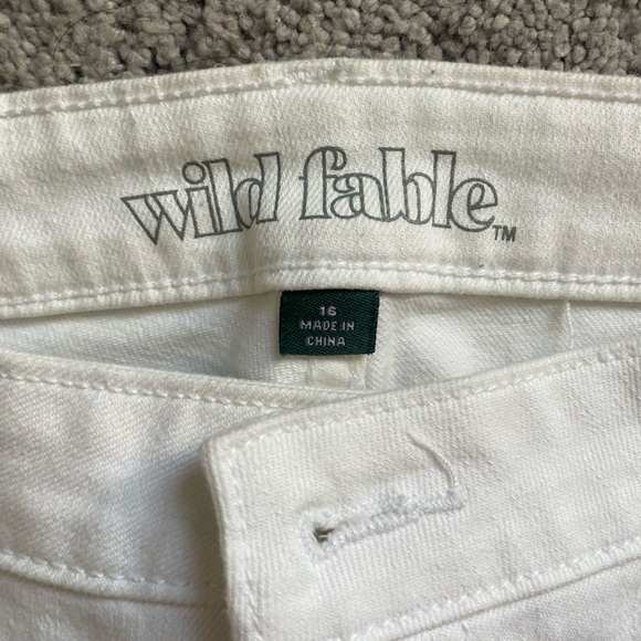 White Distressed Skinny Jeans - Picture 2 of 4